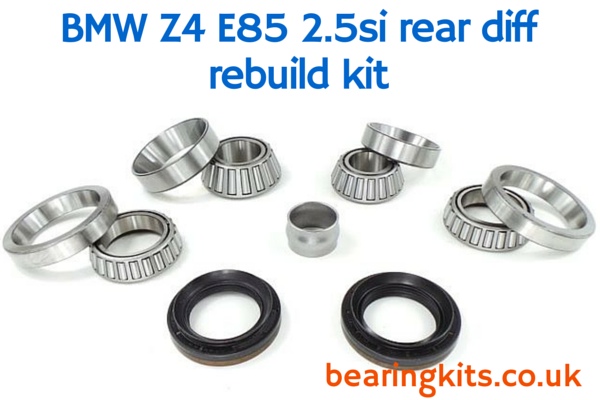 bmw z4 e85 diff noise repair bearings lager roulements