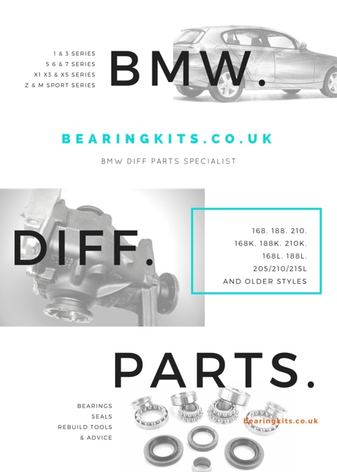 bmw diff differential rebuild bearings