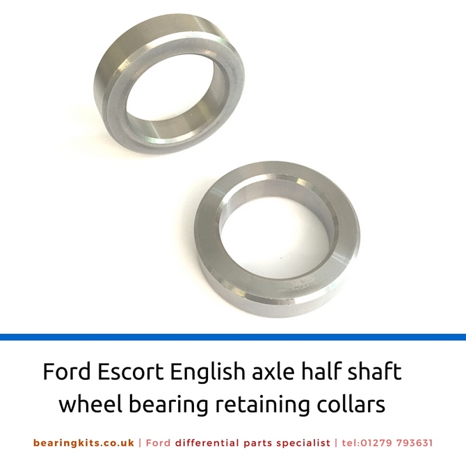 Ford Escort English axle half shaft wheel bearing retaining collars