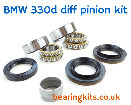 BMW 330d e90 e92 3 Series noisy differential pinion bearing rebuild kit