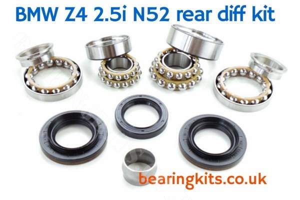 BMW Z4 E85 SERIES 2.5i N52 4 bolt REAR DIFFERENTIAL NOISE REPAIR KIT