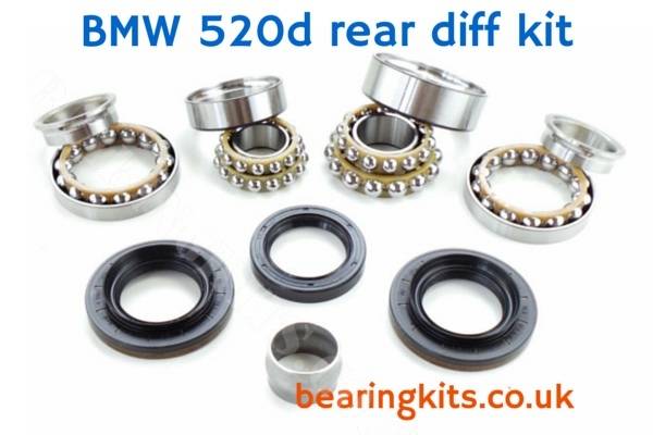 BMW 520d 5 series e60 e61 REAR DIFFERENTIAL BEARING REPAIR KIT