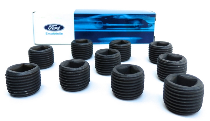 10 x Original oil filler bung plug for Ford Capri Atlas axle casing