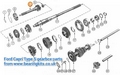 FORD CAPRI and MUSTANG DAGENHAM GEARBOX INPUT SHAFT 21T