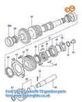 SIERRA COSWORTH T5 GEARBOX REAR LAYSHAFT BEARING