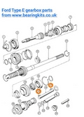 RS2000 TYPE E GEARBOX LAYGEAR NEEDLE ROLLERS