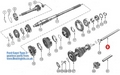 ford 3.0 & 2.8 CAPRI TYPE 5 4 SPEED GEARBOX LAYSHAFT