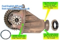HEAVY DUTY ESCORT ENGLISH DIFF AXLE SEAL GASKET KIT