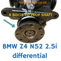BMW Z4 E85 SERIES 2.5i N52 4 bolt REAR DIFFERENTIAL NOISE REPAIR KIT